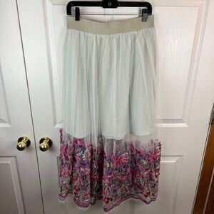 Aratta Silent Journey Tulle Maxi Floral Skirt